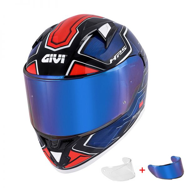 Κράνος Givi H50.6 Sport Deep Blue/Red + ζελατινα IRIDIUM