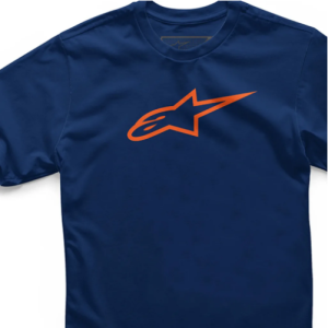 ALPINESTARS AGELESS CLASSIC T-SHIRT ΜΠΛΕ/ΠΟΡΤΟΚΑΛΙ - Image 2